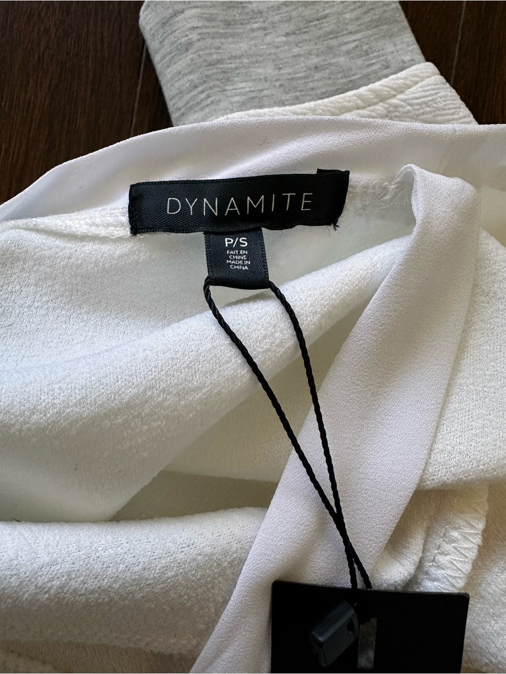 Dynamite White Textured Open-Back Top - Picture 5 of 5